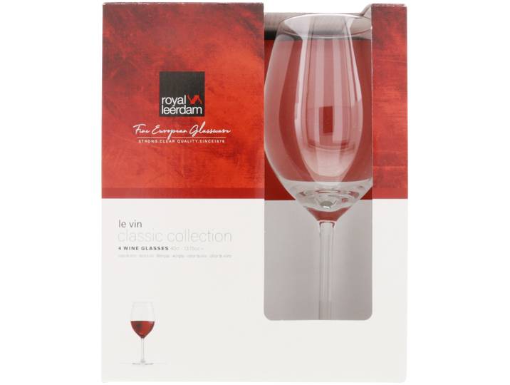 Le vin Classic Rotweinglas 40cl 4er Set