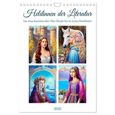 Heldinnen der Literatur (Wandkalender 2026 DIN A4 hoch), CALVENDO Monatskalender