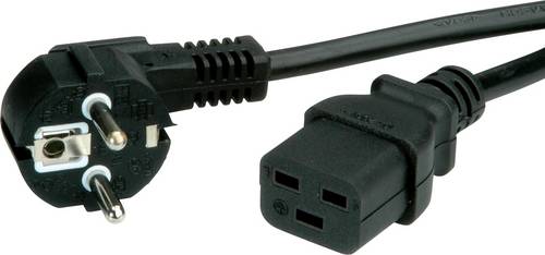 Value 19.99.1553 Strom Anschlusskabel Schwarz 3.00 m