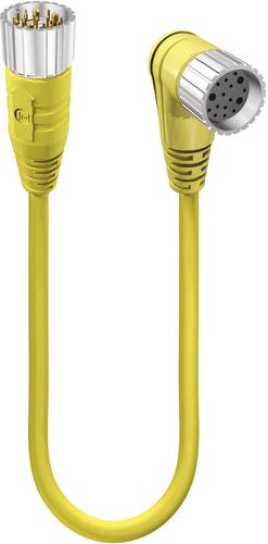 Lumberg Automation 2345 Sensor-/Aktor-Anschlussleitung M23 Stecker, gerade, Kupplung, gewinkelt 5.00m Polzahl Sensoren: 19 1St.