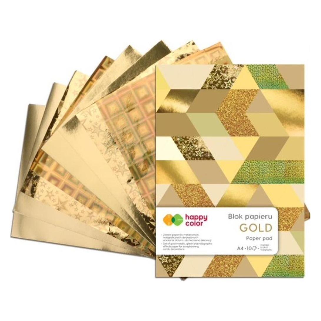 Happy Color Block A4/10K Gold 150g-230g GLÜCKLICHE FARBE (A4) (347721)