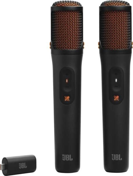 JBL EasySing Mics Mini Karaoke kabellos Microphone set RF (Schwarz) JBLESMICMINI