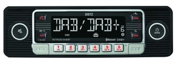 Dietz Retro 301 DAB / BT schwarz chrome