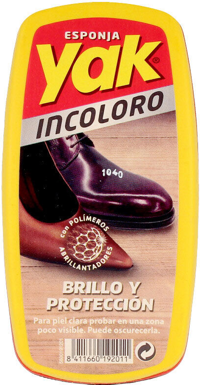 Esponja para sapatos autobrilhante incolor Yak 1ud