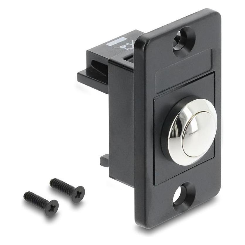 Delock Panel Mount Drucktaster schwarz (91187)