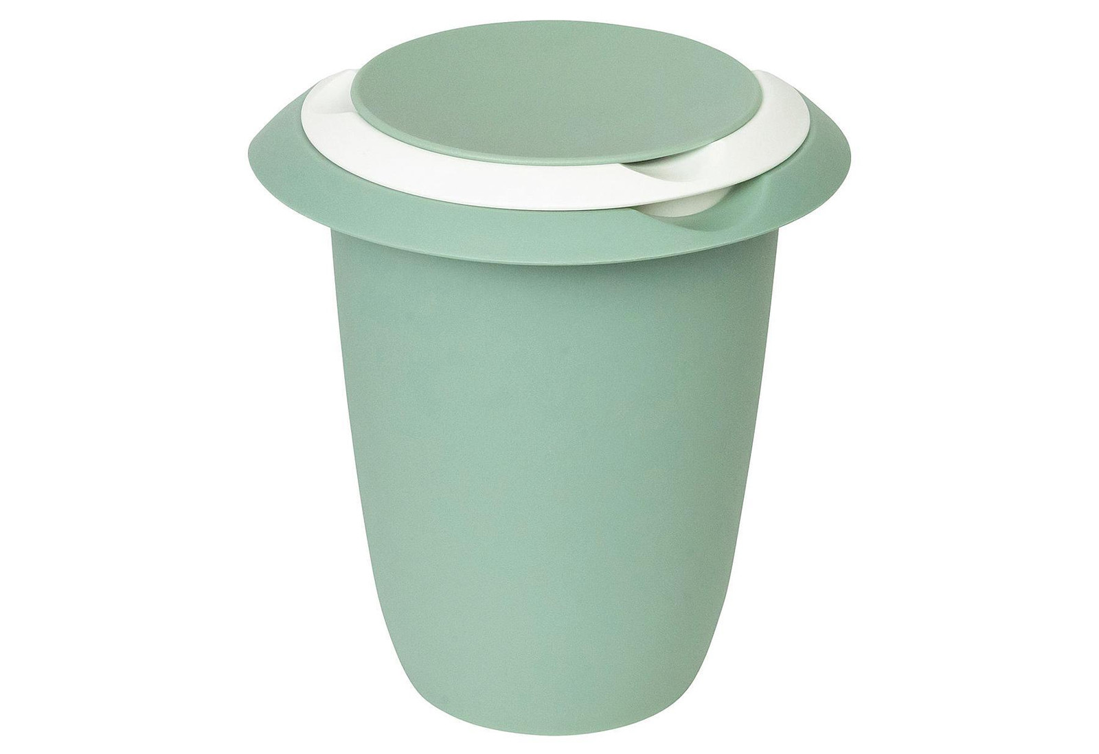 Westmark Quirlkan met dubbel gedeelde deksel, 1 liter, mintgroen/wit