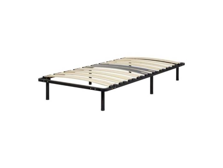 CAMA Sommier ergonomique à lattes avec zone lombaire renforcée 80X200 + pieds