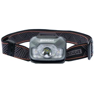 Acculux Stirnlampe STL 200 LED, mit Batterie, 200 Lumen, mit Rotlicht, wasserdicht