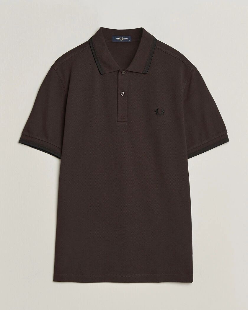 Fred Perry Twin Tipped Polo Shirt Rich Brown