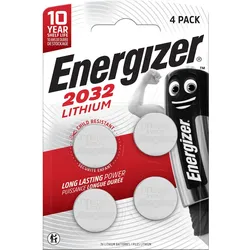 Energizer Knopfzelle CR2032 235mAh 3V 4 Stück