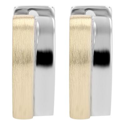 Klappcreolen ADELIA´S "Ohrringe – Klappcreole aus 925 Silber", Damen, Gr. Damen, Silber 925 (Sterlingsilber), gold (silber), Ohrringe Klappcreolen, Perfekt als Geschenk zum Muttertag