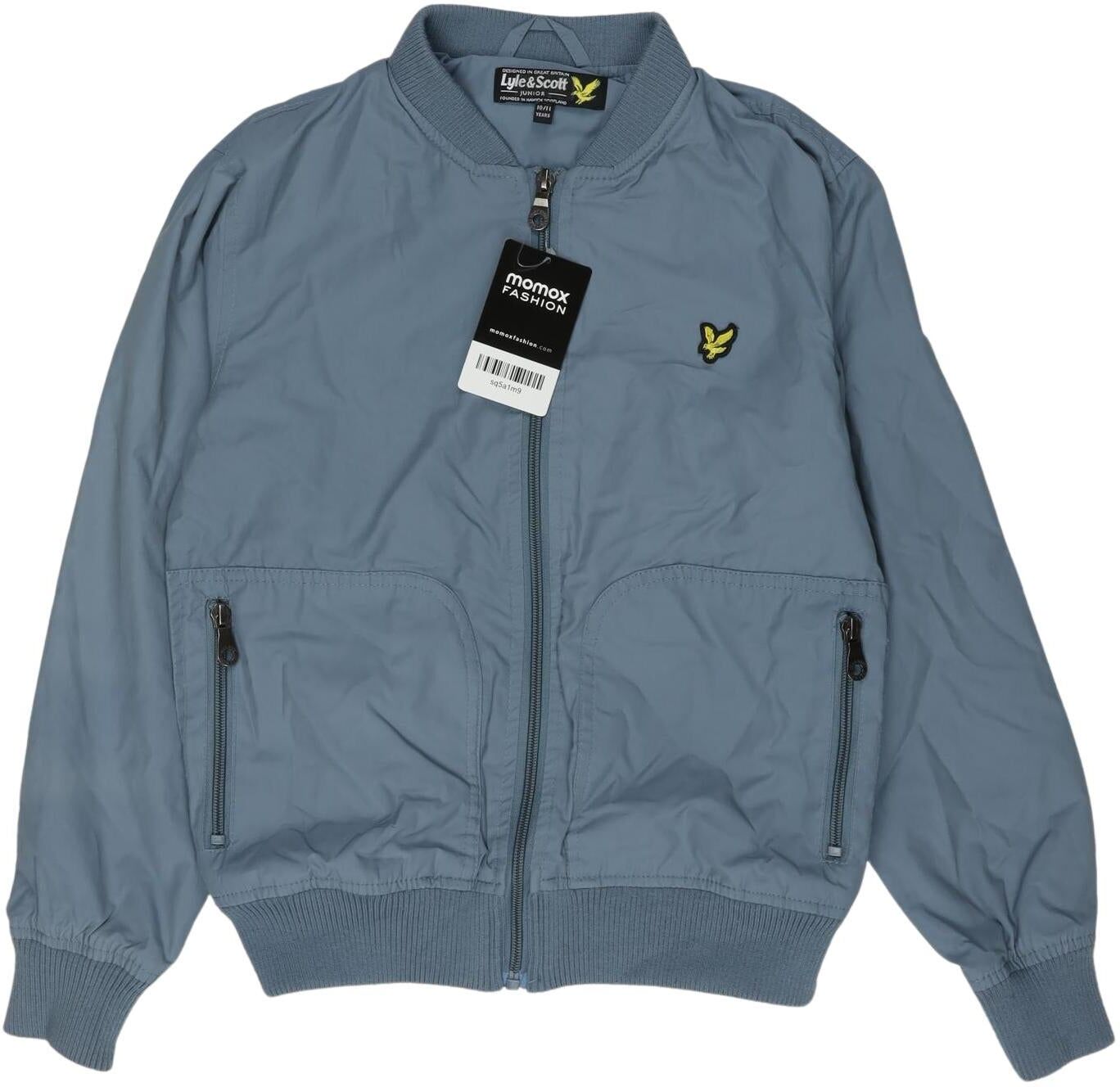 Lyle & Scott Mädchen Jacke oder Mantel, Hellblau, Gr. EU 140, Baumwolle / Synthetik - Second Hand
