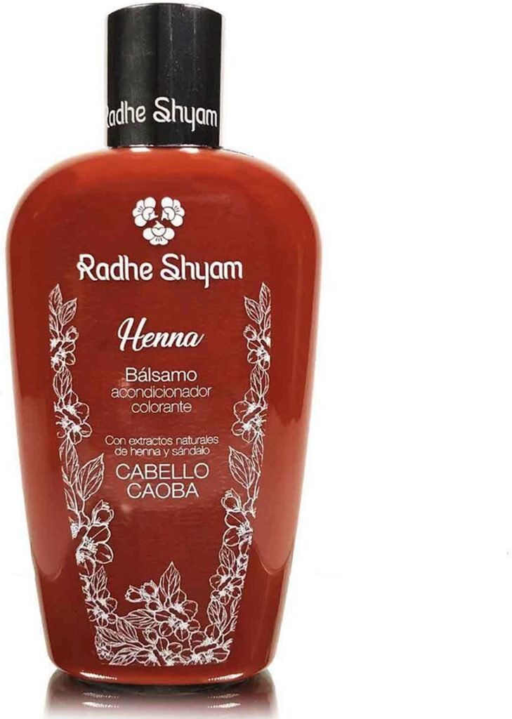 Radhe Shyam Henna Bálsamo Acondicionador Colorante 250 ml Caoba