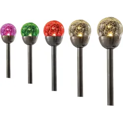 I-GLOW LED-Solar-Leuchten 5er-Set