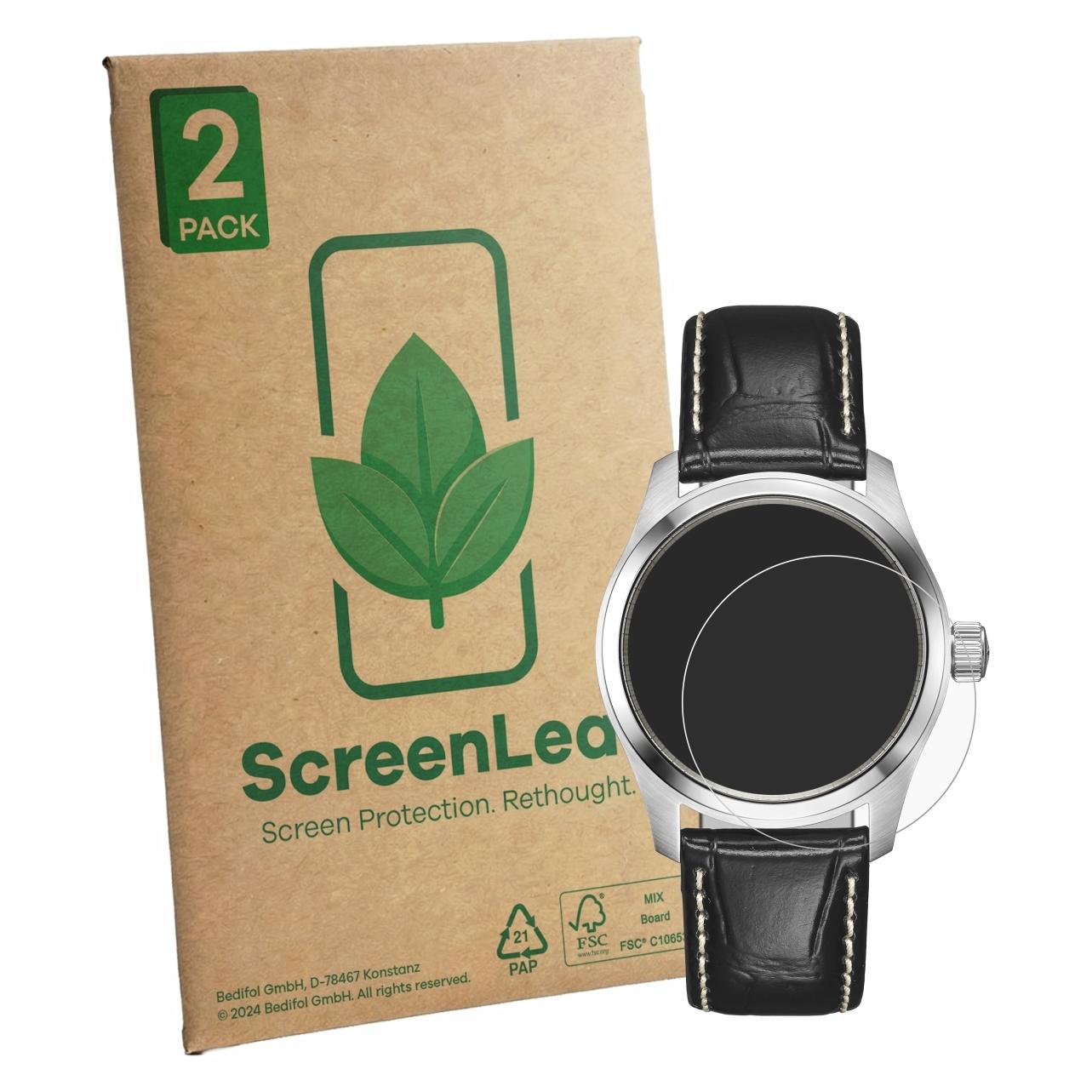 ScreenLeaf Schutzfolie für Hamilton Khaki Field Murph H70405140 Displayschutz Display Schutz Folie Klar (6164844)
