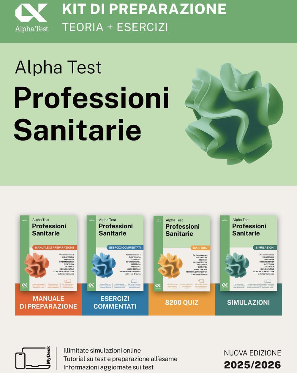 Alpha Test. Professioni sanitarie. Kit di preparazione. Per l’ammissione ai corsi di laurea triennale delle professioni sanitarie, tra cui ... download e accesso online (TestUniversitari) - Preis vom 11.10.2026 03:10:56 h
