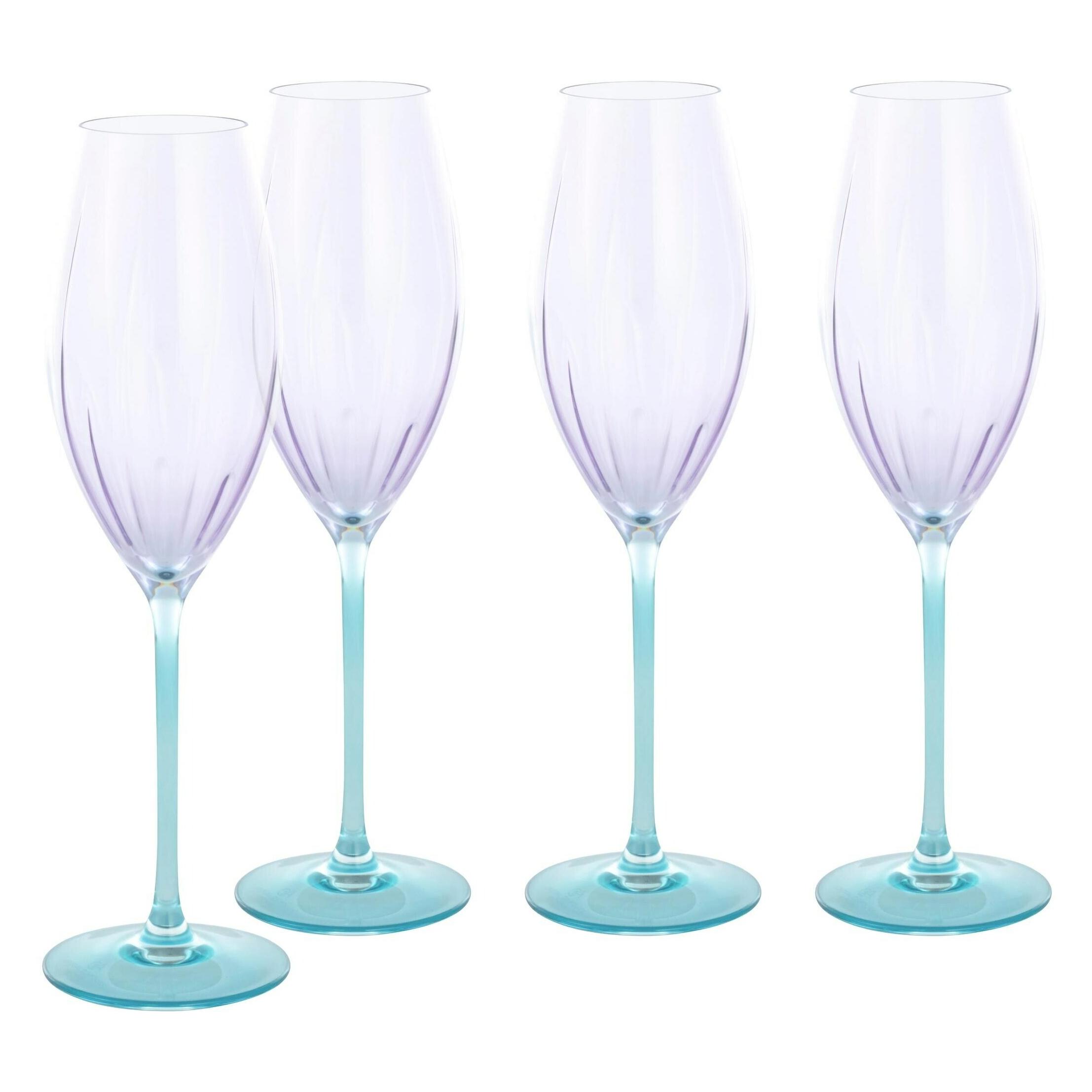 Cristal d'Arques Swirly (21 cl, 4 Gläser, Sektgläser) (24587)