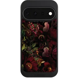 Nivocase Hülle für Google Pixel 11 Handyhülle NIVOcore Case Schwarz Blumen Utart Wiese (Google Pixel 11), Smartphone Hülle, Schwarz