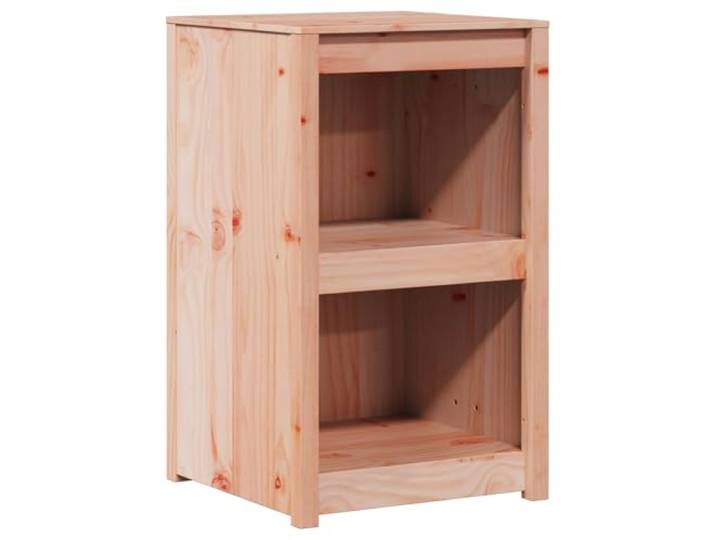 KUPTYERFG Küchenschrank MEPPEL aus Kiefernholz Braun 55x55x92 cm Kompakter Anrichteschrank für Küche und Esszimmer mit zwei Einlegeböden für übersichtliche Ordnung von Geschirr.