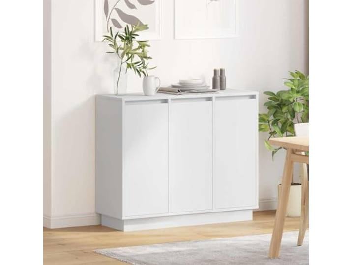 HEFZGDB Modernes Sideboard mit LED Licht für Esszimmer, LED Sideboard mit Beleuchtung für Moderne Wohnräume, minimalistisches mit Beleuchtung aus Holzwerkstoff