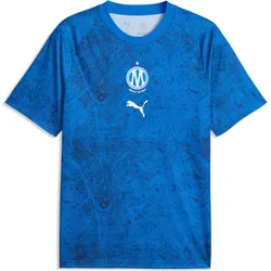 Puma, Herren, Fussballtrikot, OM-Trikot Warm Up 2026/27 (S), Blau, Weiss