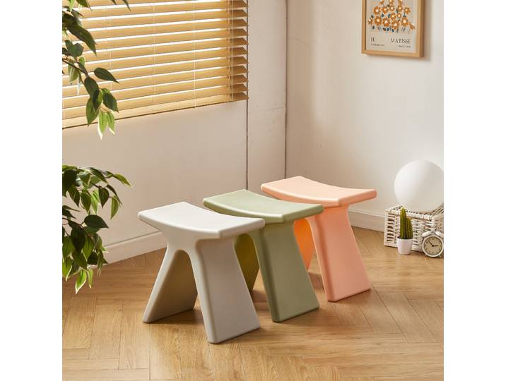 Tabouret de change de chaussures nordique pour la maison, petit banc créatif, tabouret moderne minimaliste, tabouret bas, tabouret de forme spéciale