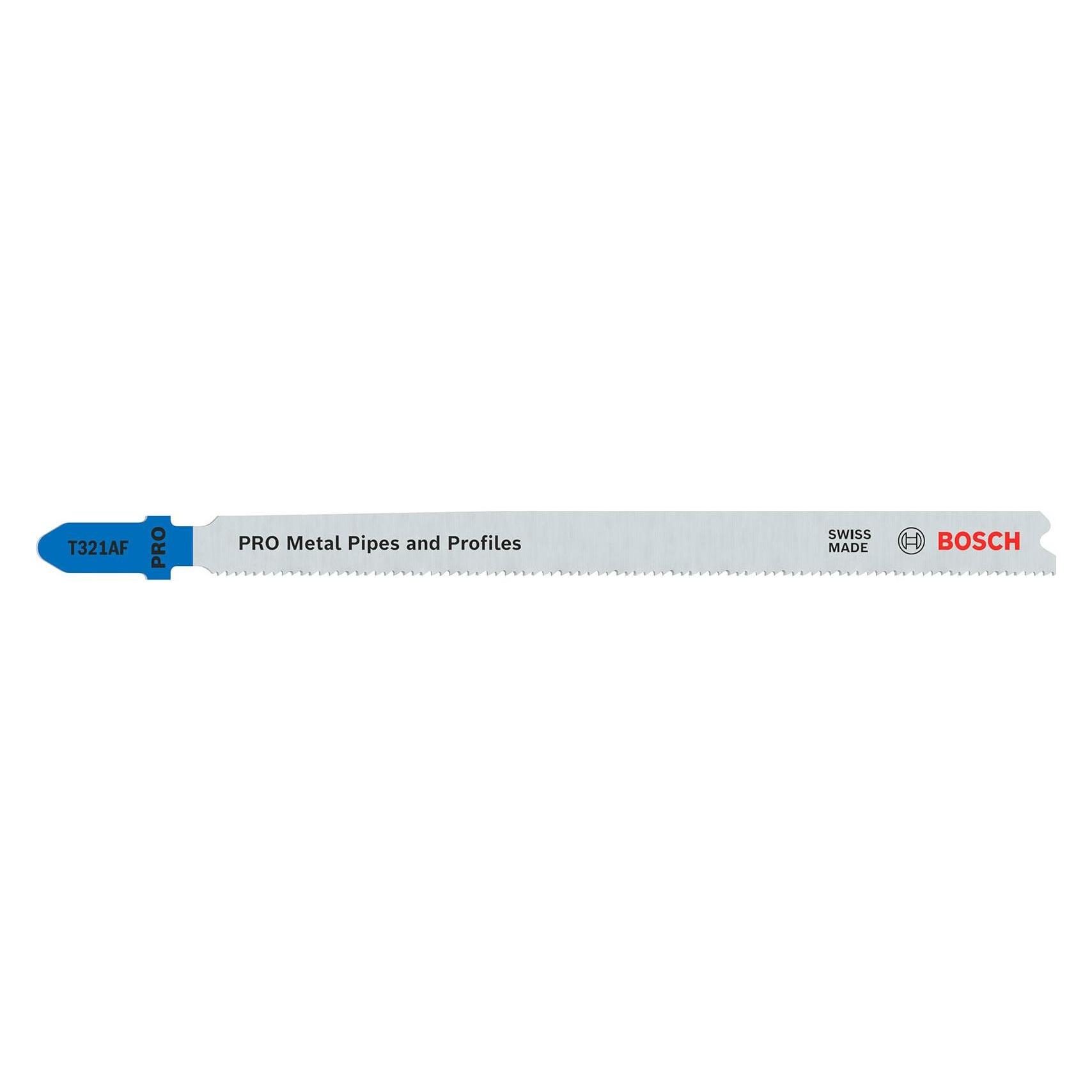 Bosch Professional Zubehör PRO Metal Pipes and Profiles T321AF Stichsägeblatt, 132 mm, 25-tlg. (2608655126)