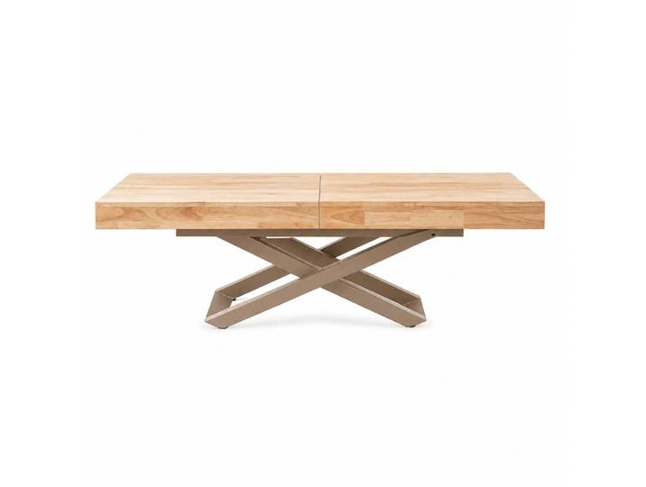 Table basse extensible convertible en bois