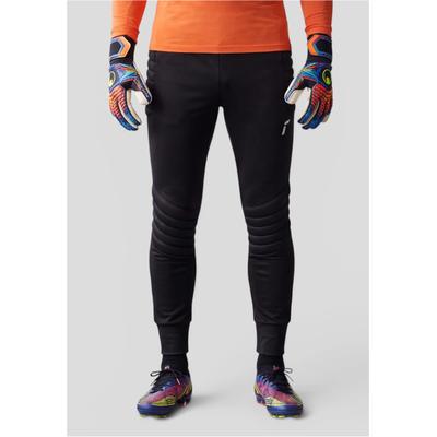 Torwarthose REUSCH "GK Training Pant", Gr. XXL, EURO-Größen, silber (schwarz, silberfarben), 100% Polyester, mehrfarbig, lang, Hosen, mit zuverlässigem Polsterschutz