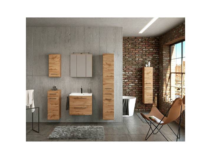 Armoire de toilette 60cm Marron