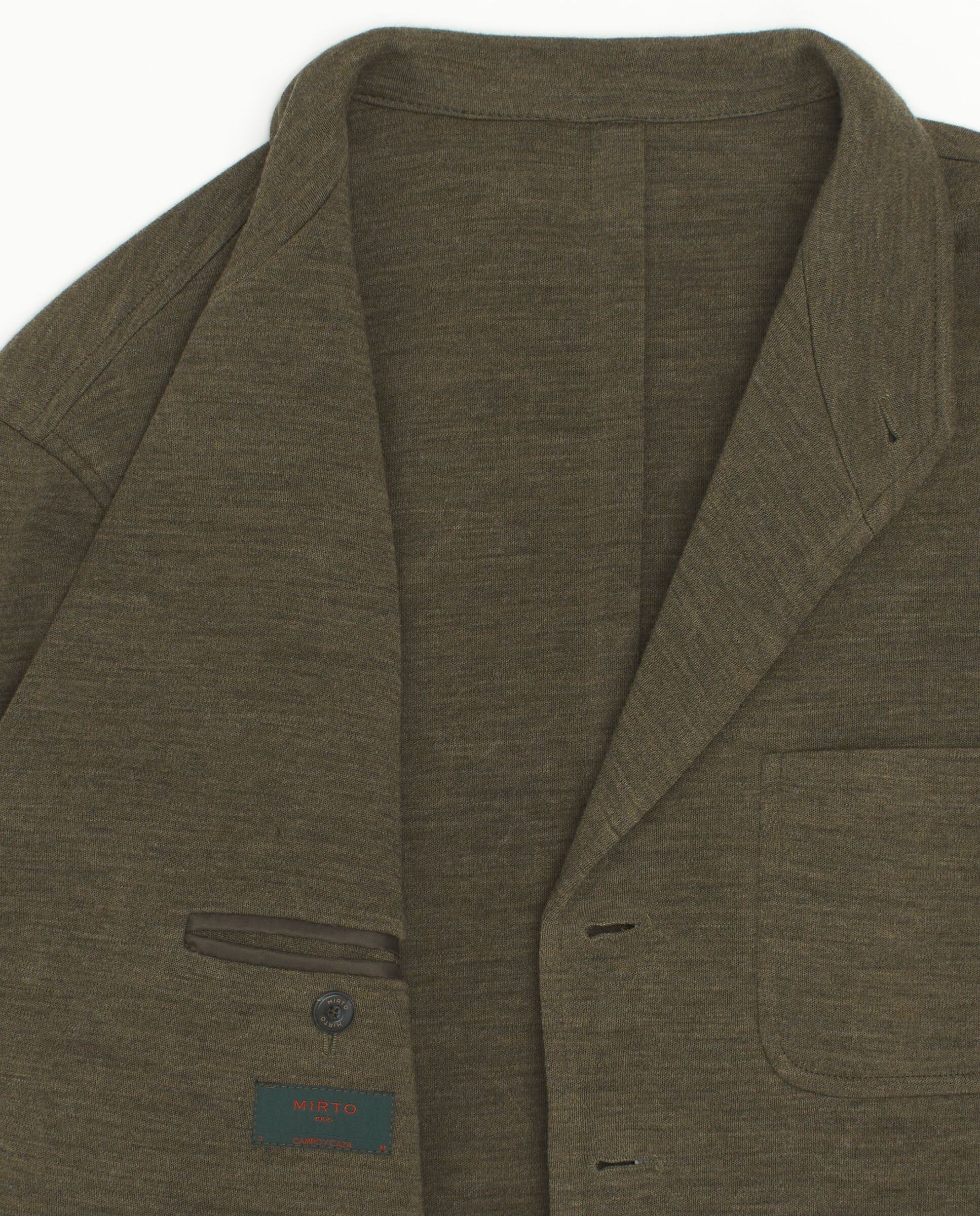 MIRTO Teba verde de lana merino-S /  2 Hombre