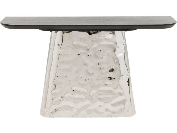 Console Caldera chroom 138x38cm Kare Design