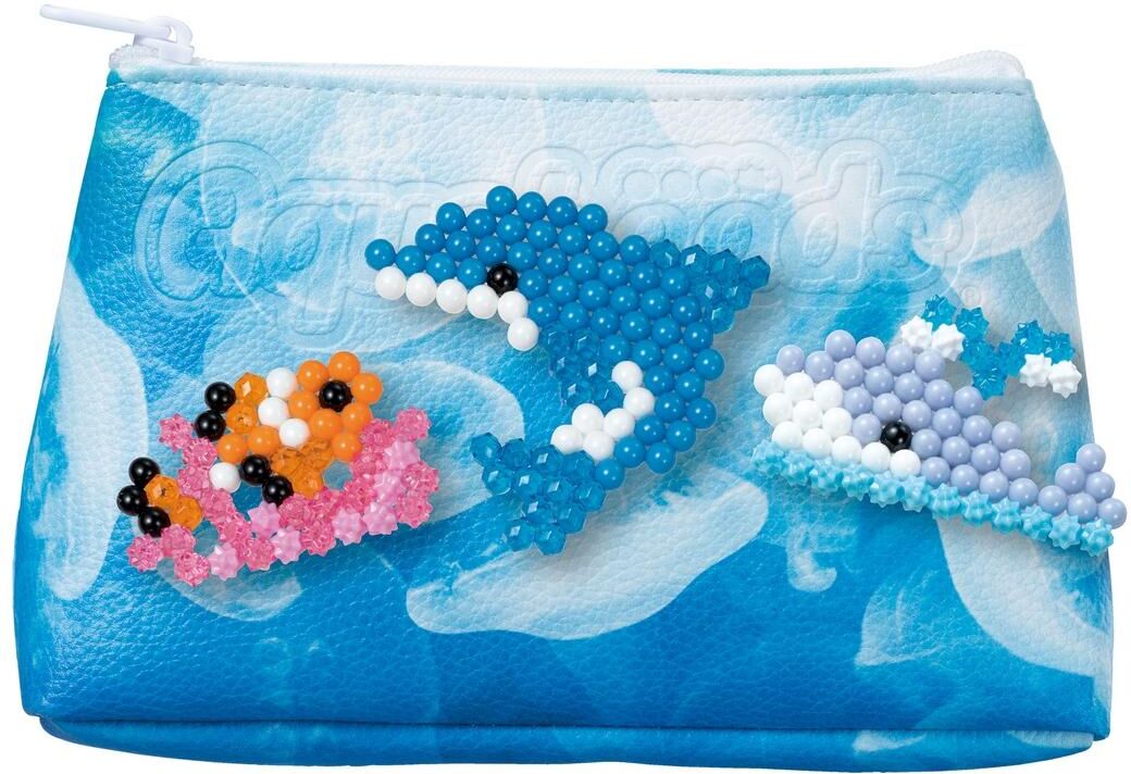Epoch Everlasting Play Aquabeads Sea Life Decorator's Pouch - Includes 500+ Water-Activated Beads, Design Templates & Pouch for Kids