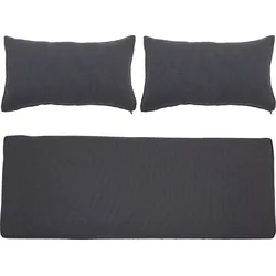 Mundo Kissenbezüge für Sofa grau 3 St.