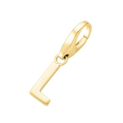 Charm Buchstabe "Buchstabe L, Silber 925", gold, GIORGIO MARTELLO MILANO, Charms, Damen, Silber 925 (Sterlingsilber)