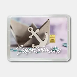 Goldbarren 1g "Segenswünsche zur Taufe" (Flip)