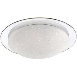 Just Light, Deckenleuchte, LED Deckenlampe SKYLER Sternenhimmel Sternenhimmeloptik, 3-Stufen-CCT, spritzwasserschutz (1400 lm)