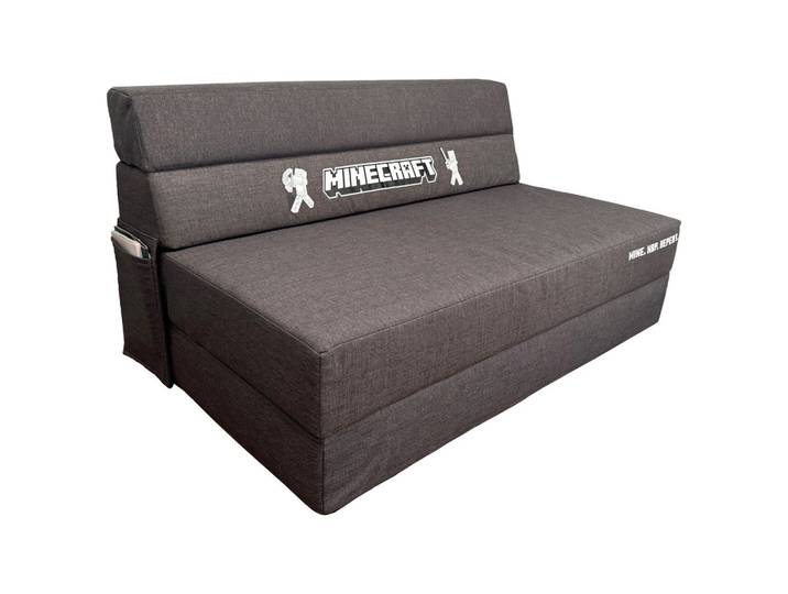 Schlafsofa Minecraft Grau Webstoff