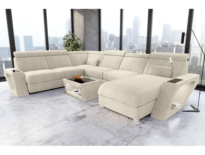 XXL Wohnlandschaft Catania Stoffsofa