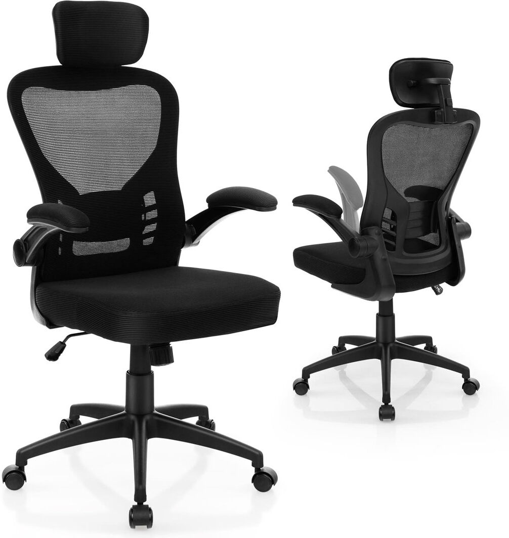 Inbox Zero Keenes Office Chair Black 66cm W X 25.98cm D