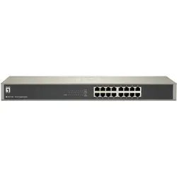 LevelOne GSW-1657: 16Port Switch, 1Gbps (16 Ports), Netzwerk Switch, Schwarz, Grau
