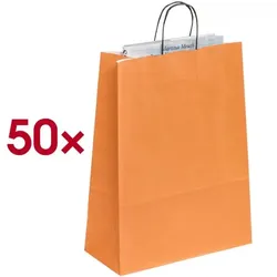 VP 50er-Pack Tragetaschen »Toptwist« 32 x 42 cm orange, 32x42 cm