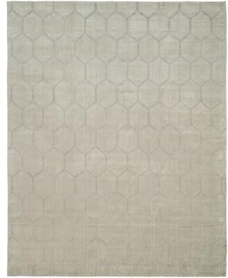 KALATY Pearl Grey Handmade Area Rug