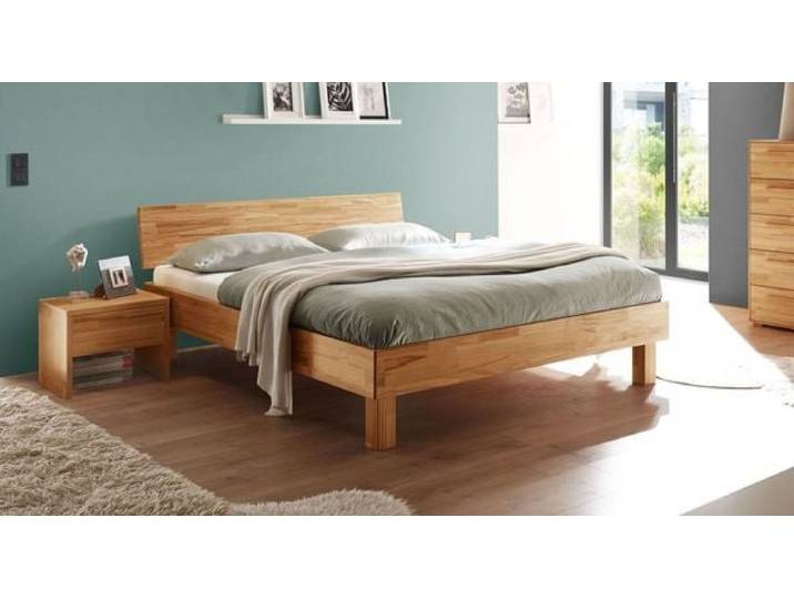 Bett Varion Kernbuche Massivholz 160x200cm modern