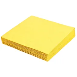 Serviette (PAP FSC Mix) 2-lagig gelb 24 x 24 cm
