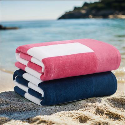Oceanfront Resort Oversized Cabana Stripe 2 Pack Jacquard Beach Towel - 36x72