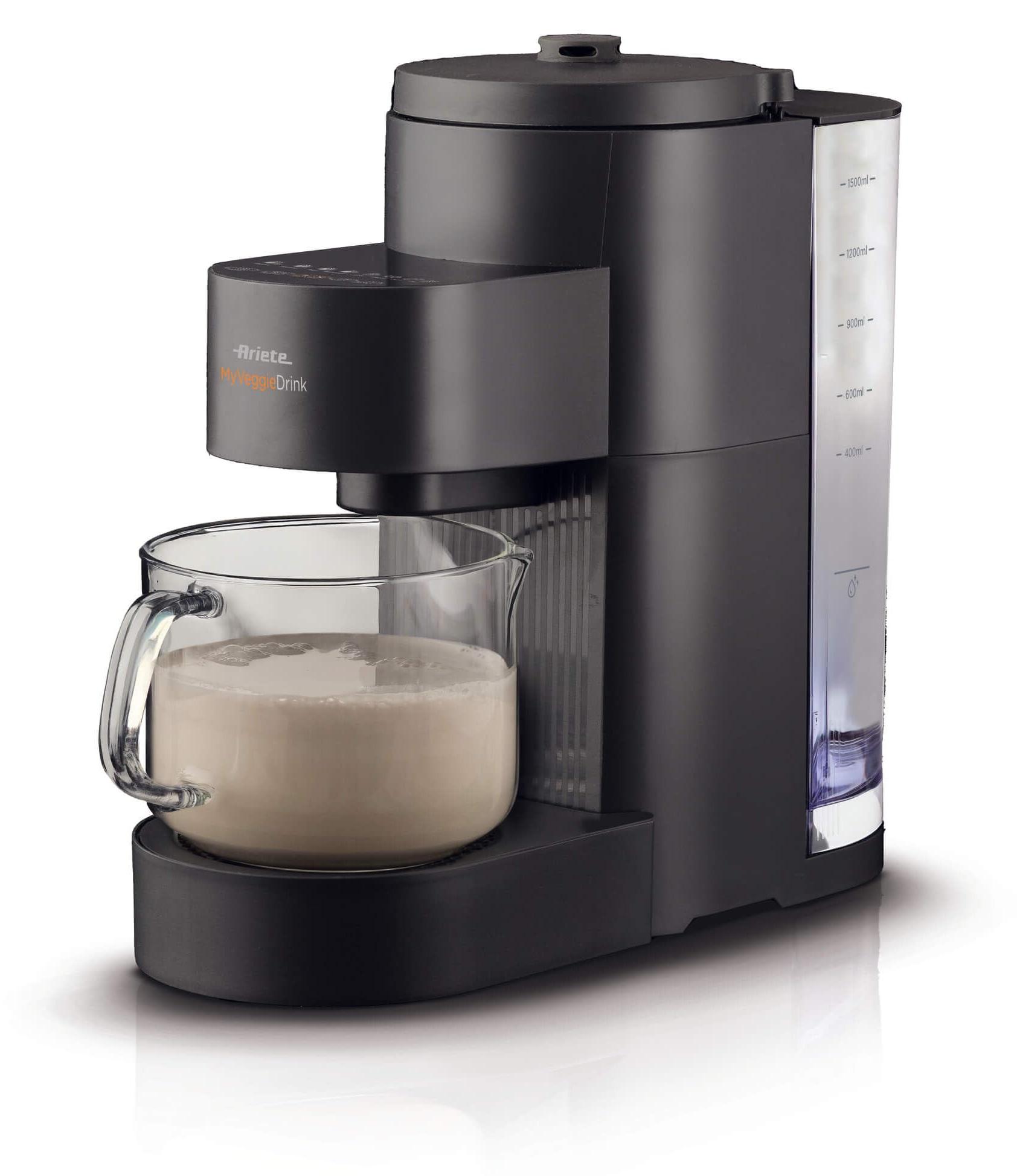 Pflanzendrink-Maschine, 0,4-1,5 l, 1200 W, 6 Programme, Schwarz