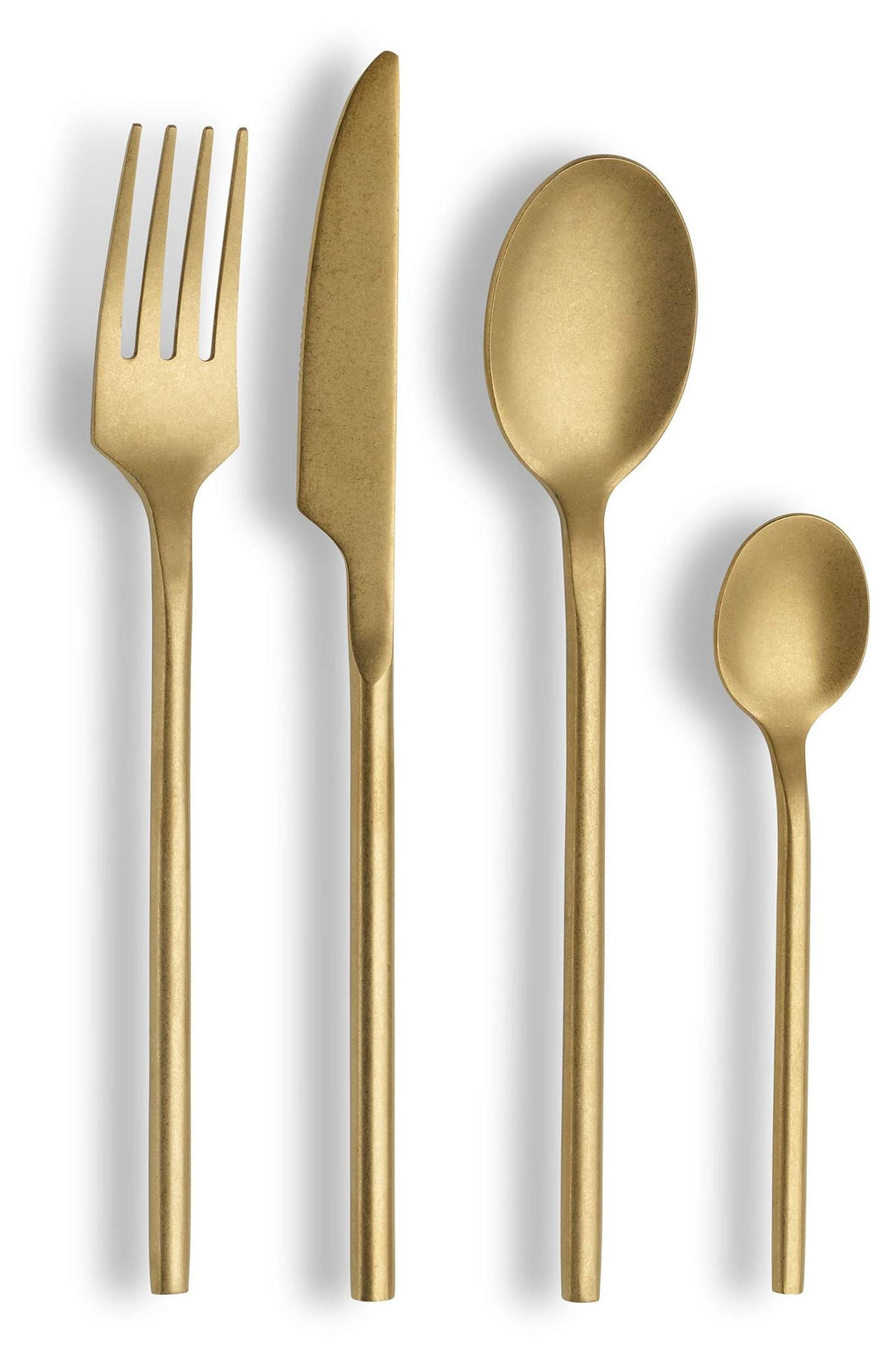 Dripio Bestekset Malou, 16-delig, champagne met stonewashed afwerking