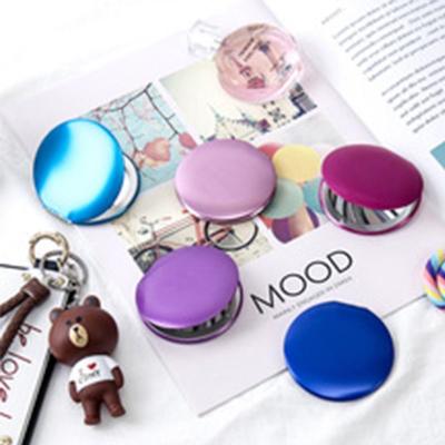 Fusion Finds Compact Makeup Mirror With Magnifying Side Portable Travel Cosmetic Mirror For Purse & Everyday Touch Ups two