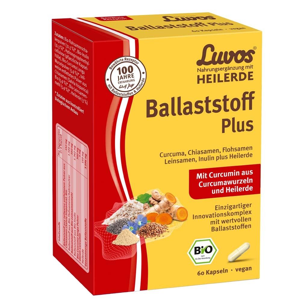 Luvos Heilerde Ballaststof Bio 60 St Kapseln